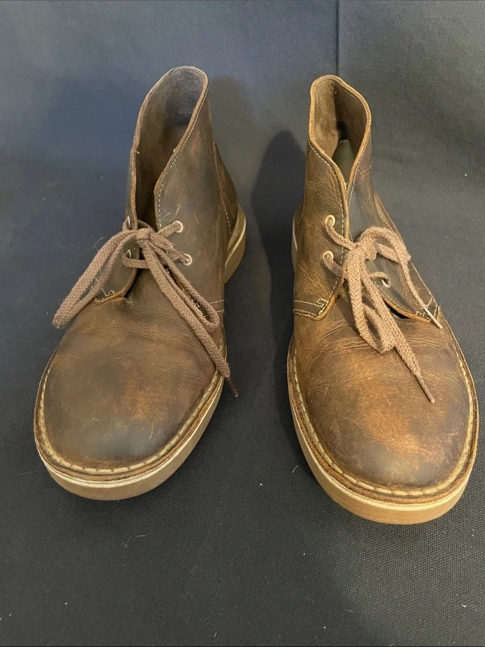 Clarks Brown Leather Chukka Boots for Men
